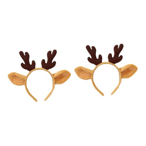 DEARMAMY 2 Stück Weihnachtlicher Rentier Geweih Haarreif für Erwachsene Leichtes Formstabiles Haarschmuck Accessoire für Weihnachtsfeier Karneval Kostüm und Festliche Winter Events DEARMAMY 2 Stück Weihnachtlicher Rentier Geweih Haarreif für Erwachsene Leichtes Formstabiles Haarschmuck Accessoire für Weihnachtsfeier Karneval Kostüm und Festliche Winter Events von DEARMAMY