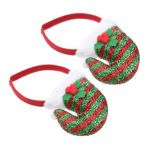 DEARMAMY 2 Stück Weihnachtsmütze Haarband Lustiges Cartoon Stirnband für Partys Weihnachten und Kostüm Accessoires DEARMAMY 2 Stück Weihnachtsmütze Haarband Lustiges Cartoon Stirnband für Partys Weihnachten und Kostüm Accessoires von DEARMAMY
