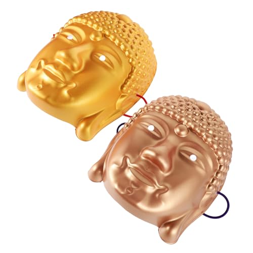 DEARMAMY Kostüm-requisiten 2 Stück Buddha-masken Für Maskerade Karneval Und Halloween-anziehparty DEARMAMY Kostüm-requisiten 2 Stück Buddha-masken Für Maskerade Karneval Und Halloween-anziehparty von DEARMAMY