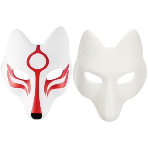 DEARMAMY 2St Fuchs Maske glückselige Maskerade Cosplay-Maske zarte Partymaske Fuchsmaske Maskenfuchs Streich halloween schminke halloween make up Tiermaske Maske für Halloween Eva DEARMAMY 2St Fuchs Maske glückselige Maskerade Cosplay-Maske zarte Partymaske Fuchsmaske Maskenfuchs Streich halloween schminke halloween make up Tiermaske Maske für Halloween Eva von DEARMAMY