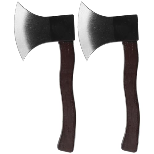 DEARMAMY 2St Leistungsrequisiten gefälscht Beil Kostüm äxte Halloween Costume Halloween Kleidung Halloween-Accessoires simulierte Halloween-Cosplay-Stütze Gummi von DEARMAMY