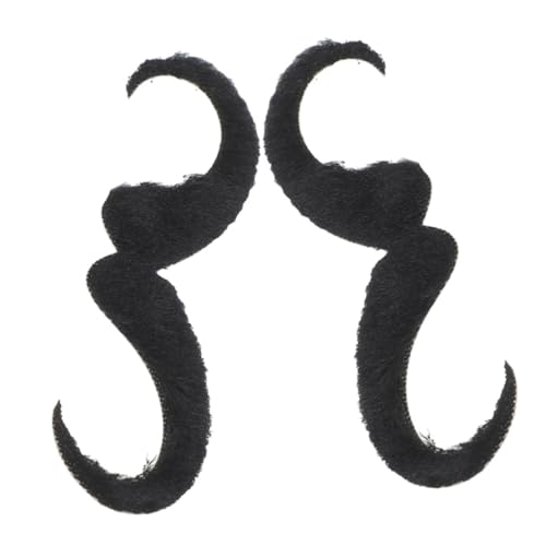 DEARMAMY 2St falscher Bart Gesichts-Spa-Kissen dekorative Broschennadel Gesichtsbärte Cosplay-Bärte falsche Schnurrhaare Kostümzubehör Cosplay-Bart künstliche Gesichtsbehaarung Stoff Black DEARMAMY 2St falscher Bart Gesichts-Spa-Kissen dekorative Broschennadel Gesichtsbärte Cosplay-Bärte falsche Schnurrhaare Kostümzubehör Cosplay-Bart künstliche Gesichtsbehaarung Stoff Black von DEARMAMY