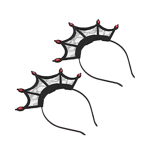 DEARMAMY 2Stücke Halloween Haarreifen Krone Stirnband mit Spinnen für Kostümzubehör für Halloween Party und Karneval Einzigartiger Haarschmuck für Damen DEARMAMY 2Stücke Halloween Haarreifen Krone Stirnband mit Spinnen für Kostümzubehör für Halloween Party und Karneval Einzigartiger Haarschmuck für Damen von DEARMAMY