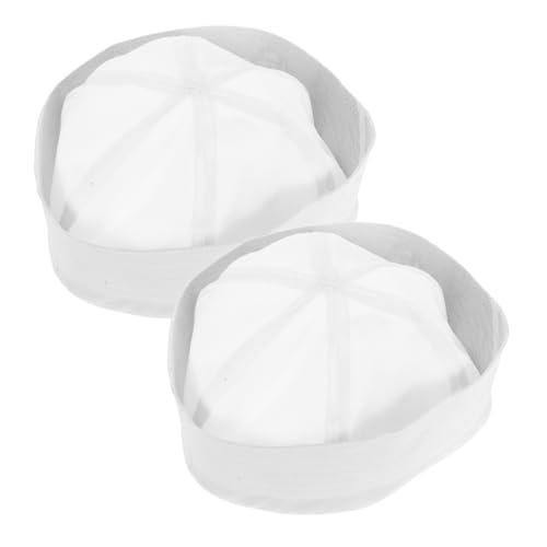 DEARMAMY 2Stücke Matrosenhüte für Kostümpartys Weißer Sailor Hut für Cosplay Verstellbare Mütze für Erwachsene für Halloween Karneval und Maskeraden DEARMAMY 2Stücke Matrosenhüte für Kostümpartys Weißer Sailor Hut für Cosplay Verstellbare Mütze für Erwachsene für Halloween Karneval und Maskeraden von DEARMAMY