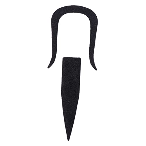 DEARMAMY 2Stücke Schwarzes Schnurrbart Für Kostümpartys Lustige Falsche Selbstklebend Für Halloween Mottopartys Für Erwachsene Einfach von DEARMAMY