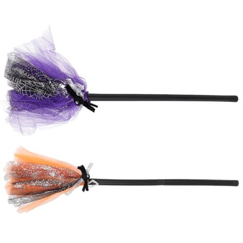 DEARMAMY 2st Halloween Hexenbesenkostüm Cosplay Hexenbesen Halloween-Besen-Ornament Im Freien Hexenbesen Hexenbesen Party Fee Halloween-hexenzubehör Flackern Girlande Tuch DEARMAMY 2st Halloween Hexenbesenkostüm Cosplay Hexenbesen Halloween-Besen-Ornament Im Freien Hexenbesen Hexenbesen Party Fee Halloween-hexenzubehör Flackern Girlande Tuch von DEARMAMY