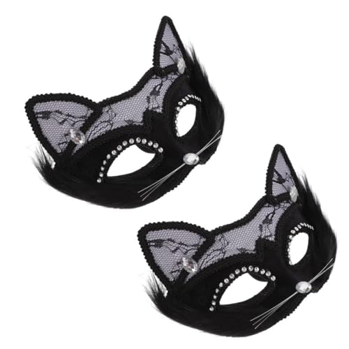 DEARMAMY 2 Stücke Katze Maske Masken Maskerade Masken Für Erwachsene Cosplay Party Halloween Kostüme DEARMAMY 2 Stücke Katze Maske Masken Maskerade Masken Für Erwachsene Cosplay Party Halloween Kostüme von DEARMAMY