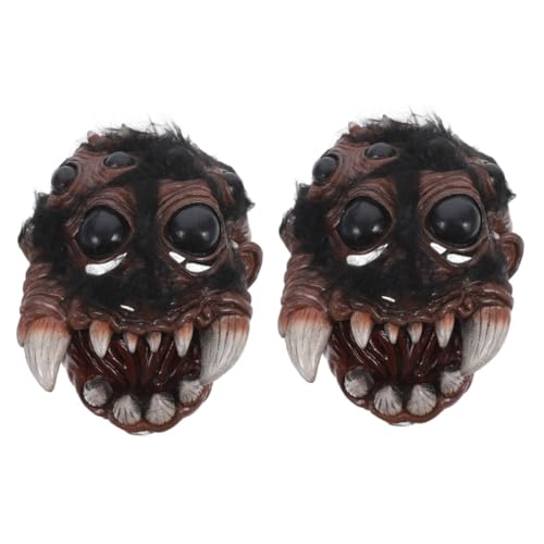DEARMAMY 2stücke Spinnenmaske Für Halloween Und Karneval Cosplay-requisiten Leichte Und Bequeme Tiermaske Dekoration Für Partys Geeignet Für Erwachsene Und Frauen von DEARMAMY