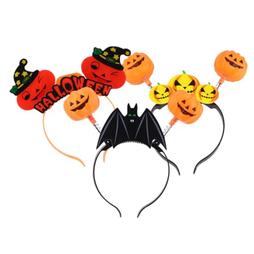 DEARMAMY 3 Stück Halloween Haarreif mit Leuchtenden Kürbissen Lustige Kreative Haarschmuck für Festivals und Partys für Unvergessliche Fotos und Halloween DEARMAMY 3 Stück Halloween Haarreif mit Leuchtenden Kürbissen Lustige Kreative Haarschmuck für Festivals und Partys für Unvergessliche Fotos und Halloween von DEARMAMY