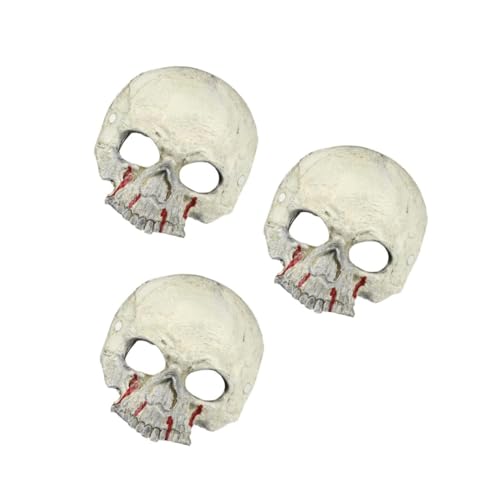DEARMAMY 3 Stück Halloween Halbgesichts Maske Blutiges Schädel Design Unisex Kostümmaske mit und Nasenlöchern Gruselige Maske für Halloween Dekoration Party und Maskerade DEARMAMY 3 Stück Halloween Halbgesichts Maske Blutiges Schädel Design Unisex Kostümmaske mit und Nasenlöchern Gruselige Maske für Halloween Dekoration Party und Maskerade von DEARMAMY
