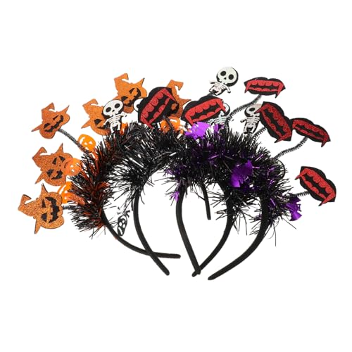 DEARMAMY 3 Stück Halloween-stirnbänder, Kürbis-, Vampir-kopfbedeckung, Gruseliges Haarband, Head Bopper, Halloween-haar-accessoires Für Kostüm, Cosplay, Party-dekorationen DEARMAMY 3 Stück Halloween-stirnbänder, Kürbis-, Vampir-kopfbedeckung, Gruseliges Haarband, Head Bopper, Halloween-haar-accessoires Für Kostüm, Cosplay, Party-dekorationen von DEARMAMY