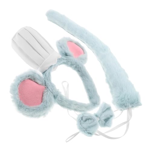 DEARMAMY 3stücke Teiliges Mäusekostüm Für Damen Mit Plüschohren Stirnband Und Bezaubernde Tierkostüm-requisiten Für Halloween-partys Oder Cosplay-events Grün von DEARMAMY