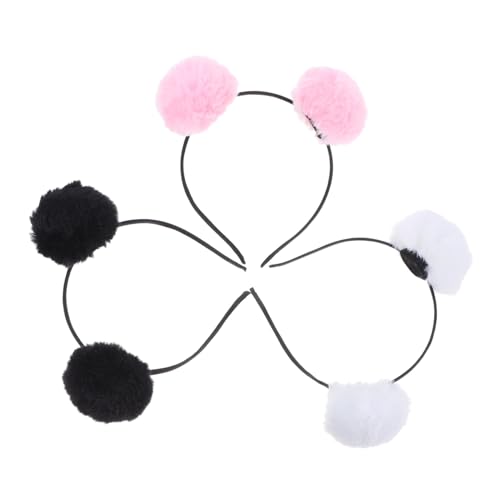 DEARMAMY 3 Stück Teiliges Plüsch Bärenohren Haarreifen mit Flauschigen Pompons Weiche Bequeme Kopfband accessoires für Halloween Kostüm Partyoutfits Vielseitig für Damen und Mädchen DEARMAMY 3 Stück Teiliges Plüsch Bärenohren Haarreifen mit Flauschigen Pompons Weiche Bequeme Kopfband accessoires für Halloween Kostüm Partyoutfits Vielseitig für Damen und Mädchen von DEARMAMY