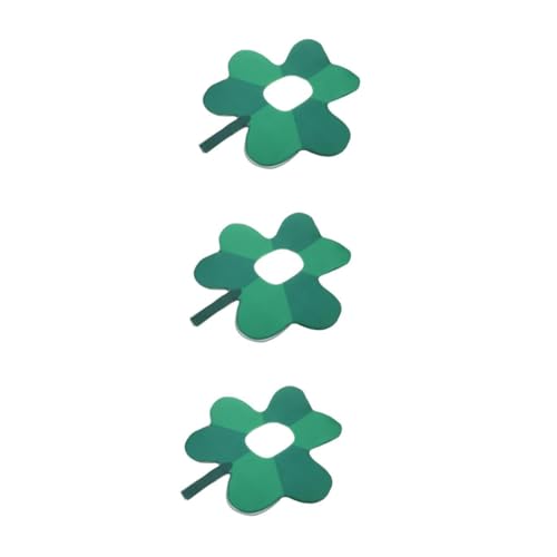 DEARMAMY 3 Stück Vierblättrige Performance Kopfbedeckung Kleeblatt Kopfbedeckung Kleeblatt Partyzubehör St St Patrick'S Day Hut St Patrick'S Day Stirnband St Patrick'S Hüte Irischer von DEARMAMY
