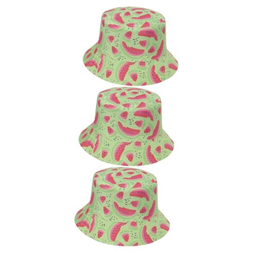 DEARMAMY 3 Stück Wassermelonen-Eimer-Hut Fischerhut Babymütze Mädchen Hut Strohhut Strandhüte Eimerhut Mit Ananas Bucket Hat Kappe Baseball Kappe Melonenhut Sonnenhut Green Polyester DEARMAMY 3 Stück Wassermelonen-Eimer-Hut Fischerhut Babymütze Mädchen Hut Strohhut Strandhüte Eimerhut Mit Ananas Bucket Hat Kappe Baseball Kappe Melonenhut Sonnenhut Green Polyester von DEARMAMY