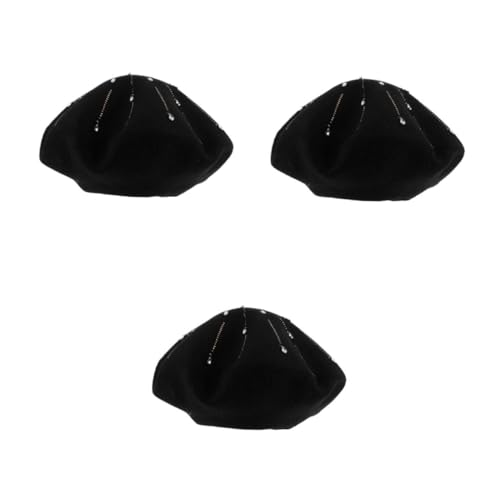 DEARMAMY 3st Baskenmützen Frauen-Accessoire Retro-malerhut Modische Baskenmütze Warmer Künstlerhut Weibliches Kostümzubehör Weibliche Versorgung Tägliche Baskenmütze Weicher Hut Black Wolle DEARMAMY 3st Baskenmützen Frauen-Accessoire Retro-malerhut Modische Baskenmütze Warmer Künstlerhut Weibliches Kostümzubehör Weibliche Versorgung Tägliche Baskenmütze Weicher Hut Black Wolle von DEARMAMY