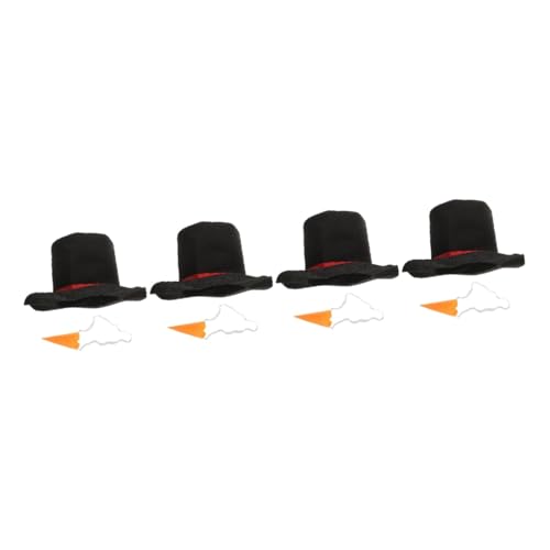 DEARMAMY 4 Sätze DIY Weihnachtsbastelset Schneemann Hut und Karottennase Teiliges Dekorationsset für Weihnachtsfest Winterparty Kostüm Zubehör DEARMAMY 4 Sätze DIY Weihnachtsbastelset Schneemann Hut und Karottennase Teiliges Dekorationsset für Weihnachtsfest Winterparty Kostüm Zubehör von DEARMAMY