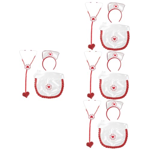 DEARMAMY 4 Sätze Krankenschwester Party Stirnband für Cosplay einziehbar Kostüme masquerade costumes fancy dress trachten set krankenpfleger zubehör damenbinden Haarzubehör für Frauen Stoff DEARMAMY 4 Sätze Krankenschwester Party Stirnband für Cosplay einziehbar Kostüme masquerade costumes fancy dress trachten set krankenpfleger zubehör damenbinden Haarzubehör für Frauen Stoff von DEARMAMY