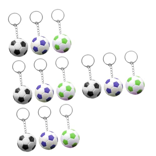 DEARMAMY 4 Sätze Schlüsselanhänger Schlüsselanhänger Für Fussball Fanartikel Fussball Zubehör Fussballgeschenke Fußball Perlen Diy Liefert Beutelversorgung Metall 3 Stücke * 4 von DEARMAMY