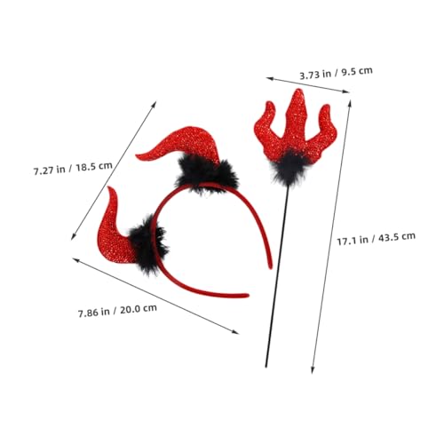 DEARMAMY 4 Sätze Teiliges Teufelshörner Set mit Haarreif und Auffällige Halloween Verkleidung Accessoires für Karneval Cosplay Maskenball Einfach zu Tragen Detailreich Verarbeitet DEARMAMY 4 Sätze Teiliges Teufelshörner Set mit Haarreif und Auffällige Halloween Verkleidung Accessoires für Karneval Cosplay Maskenball Einfach zu Tragen Detailreich Verarbeitet von DEARMAMY