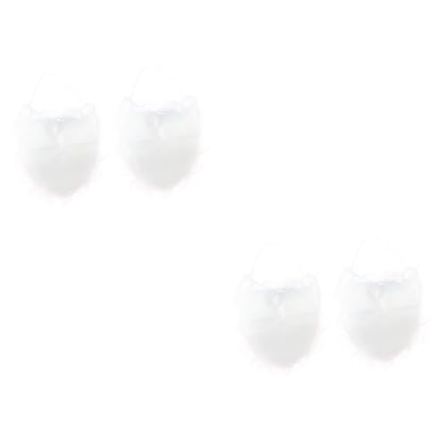 DEARMAMY 4 Stck. Santa Claus Kostüm Weiß Teilig Vollbart und Schnurrbart Curly Elastisch für Weihnachtsmann Verkleidung Weihnachtsfeier Performance Zubehör DEARMAMY 4 Stck. Santa Claus Kostüm Weiß Teilig Vollbart und Schnurrbart Curly Elastisch für Weihnachtsmann Verkleidung Weihnachtsfeier Performance Zubehör von DEARMAMY