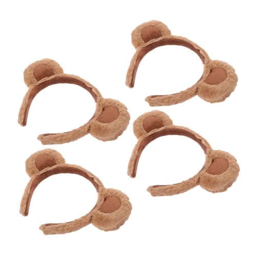 DEARMAMY 4 Stück Bärenohren-Stirnband Mädchen Bärenohren Erwachsener tragen Ohrenstirnband Vlies Plüsch Bärenohren Stirnband dekoratives Haarband mit Bärenohren Tierstirnbänder Stoff DEARMAMY 4 Stück Bärenohren-Stirnband Mädchen Bärenohren Erwachsener tragen Ohrenstirnband Vlies Plüsch Bärenohren Stirnband dekoratives Haarband mit Bärenohren Tierstirnbänder Stoff von DEARMAMY