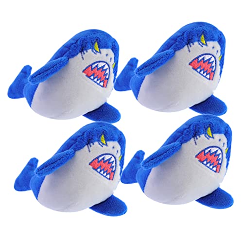 DEARMAMY 4 Stück Hai Schlüsselanhänger Cartoon-puppe Zum Aufhängen Rucksackzauber Cartoon-puppe-anhänger Tasche Hängende Dekoration Taschenanhänger Kuscheltier Rucksack Pp Baumwolle von DEARMAMY