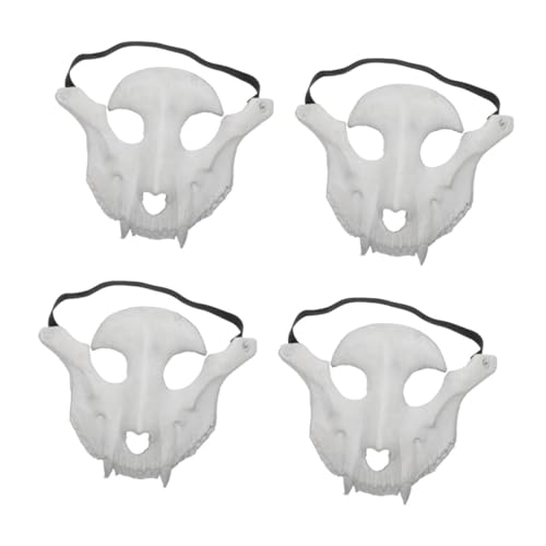 DEARMAMY 4 Stück Halloween Schädelmaske PU Schaumstoff Gruselige Schafskopf Dekoration Beige Schädelgesichtsmaske für Halloween Party Kostüm Karneval Cosplay und Musikfestival DEARMAMY 4 Stück Halloween Schädelmaske PU Schaumstoff Gruselige Schafskopf Dekoration Beige Schädelgesichtsmaske für Halloween Party Kostüm Karneval Cosplay und Musikfestival von DEARMAMY