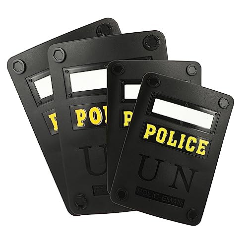 DEARMAMY Rollenspiel-Schild-spielzeugset Für Kinder 4-teiliges Polizeischild-Spielzeug Für Geburtstagsfeiern von DEARMAMY