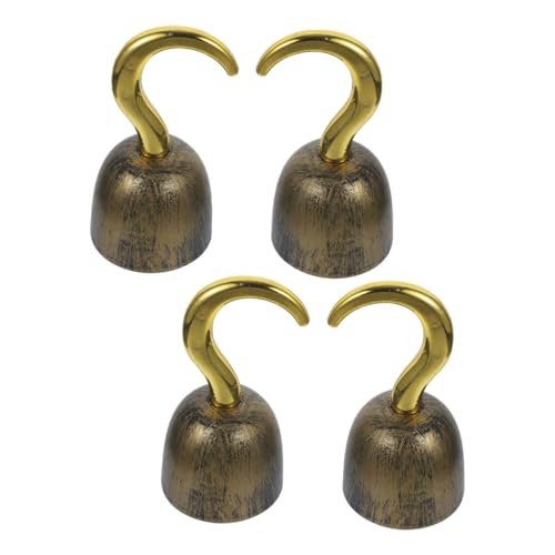 DEARMAMY 4 Stück Teiliges Vintage Piratenhaken aus Leichtes Piratenkostüm Zubehör für Interaktives für Halloween Karneval und Piraten Cosplay Partys DEARMAMY 4 Stück Teiliges Vintage Piratenhaken aus Leichtes Piratenkostüm Zubehör für Interaktives für Halloween Karneval und Piraten Cosplay Partys von DEARMAMY