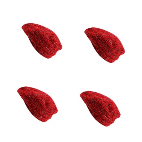 DEARMAMY 4 Stück Vintage Baskenmütze Süße Mützen Für Frauen Dekorativer Hut Für Mädchen Gestrickte Mütze Baskenmütze Für Frauen Baskenmützen Künstler-Maler-Hut Hüte Für Frauen Rot Acryl DEARMAMY 4 Stück Vintage Baskenmütze Süße Mützen Für Frauen Dekorativer Hut Für Mädchen Gestrickte Mütze Baskenmütze Für Frauen Baskenmützen Künstler-Maler-Hut Hüte Für Frauen Rot Acryl von DEARMAMY