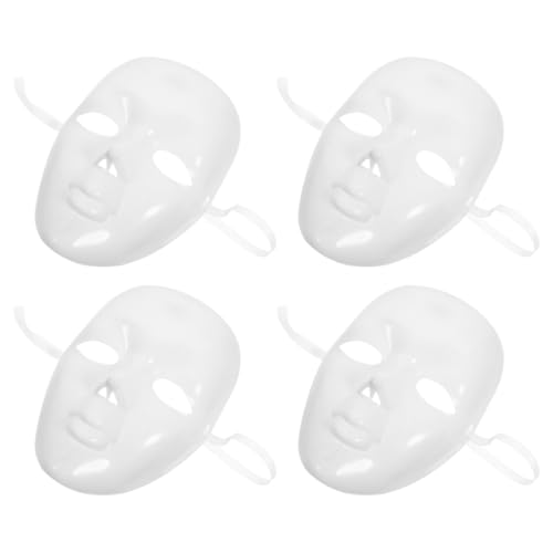 DEARMAMY 4 Stücke Weiß Maskerade Blank Für Cosplay Handwerk Halloween Dekorative DEARMAMY 4 Stücke Weiß Maskerade Blank Für Cosplay Handwerk Halloween Dekorative von DEARMAMY