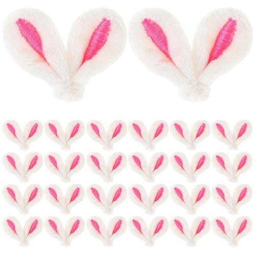 DEARMAMY 40 Stück Hasenohr-Ornament, Plüsch, Mini-Osterhasen, Tierohren, Osterhasen-Ohr-Haarspange, Dekoration, Haarschmuck, Hasenohr-Haarnadel für Heimwerker, Basteln, Haar-Zubehör DEARMAMY 40 Stück Hasenohr-Ornament, Plüsch, Mini-Osterhasen, Tierohren, Osterhasen-Ohr-Haarspange, Dekoration, Haarschmuck, Hasenohr-Haarnadel für Heimwerker, Basteln, Haar-Zubehör von DEARMAMY
