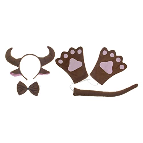 DEARMAMY 5 Sätze Großes Horn-stirnband Kuhschädel Wanddekoration Kostüm Wolfsohren Und - Lamm Waschbärohren Ochse Cowgirl-hut Hund Haarband Aus Kuhhorn Geweih Kurzer Plüsch. DEARMAMY 5 Sätze Großes Horn-stirnband Kuhschädel Wanddekoration Kostüm Wolfsohren Und - Lamm Waschbärohren Ochse Cowgirl-hut Hund Haarband Aus Kuhhorn Geweih Kurzer Plüsch. von DEARMAMY
