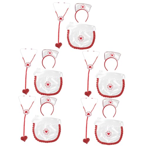 DEARMAMY 5 Sätze Party Stirnbänder Cosplay Kostüme masquerade costumes fancy dress damem kleidung krankenschwester zubehör Krankenschwester Kostüm Haarzubehör für Frauen Stoff DEARMAMY 5 Sätze Party Stirnbänder Cosplay Kostüme masquerade costumes fancy dress damem kleidung krankenschwester zubehör Krankenschwester Kostüm Haarzubehör für Frauen Stoff von DEARMAMY