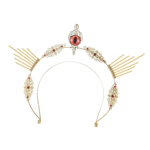DEARMAMY 5 Stück Gothic Halloween Haarreif Damen Goldener Lolita Krone Kopfstück Leichtes Bequemes Cosplay Stirnband für Party und Kostüm Langlebiges Zubehör für Erwachsene DEARMAMY 5 Stück Gothic Halloween Haarreif Damen Goldener Lolita Krone Kopfstück Leichtes Bequemes Cosplay Stirnband für Party und Kostüm Langlebiges Zubehör für Erwachsene von DEARMAMY