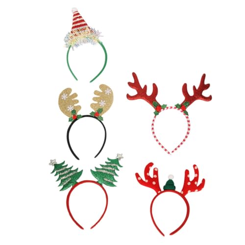 DEARMAMY 5 Stück Teiliges Weihnachts Haarband mit Lustigen Rentier und Weihnachtsbaum Motiven Leicht Komfortabel nicht Verblassend Geeignet für Erwachsene für Festtagsfeiern Kostüm und DEARMAMY 5 Stück Teiliges Weihnachts Haarband mit Lustigen Rentier und Weihnachtsbaum Motiven Leicht Komfortabel nicht Verblassend Geeignet für Erwachsene für Festtagsfeiern Kostüm und von DEARMAMY
