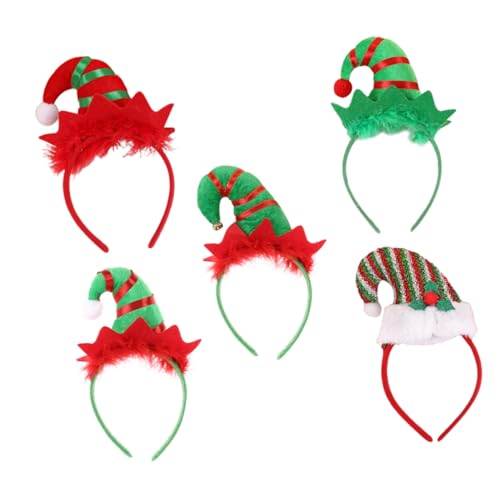DEARMAMY 5 Stück Teiliges Weihnachts Haarreif für Langlebig und Modisch mit Glocken Federn und Bunten für Xmas Party Karneval und Geburtstagsfeiern Stilvoller Haarschmuck für Festliche DEARMAMY 5 Stück Teiliges Weihnachts Haarreif für Langlebig und Modisch mit Glocken Federn und Bunten für Xmas Party Karneval und Geburtstagsfeiern Stilvoller Haarschmuck für Festliche von DEARMAMY