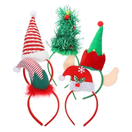 DEARMAMY 5 Stück Teiliges Weihnachts Haarreifen mit Festival Hut Design Leichte Weihnachtliche Kopfbedeckungen für Erwachsene und Kreative Weihnachtsmützen Partydekoration für Karneval und DEARMAMY 5 Stück Teiliges Weihnachts Haarreifen mit Festival Hut Design Leichte Weihnachtliche Kopfbedeckungen für Erwachsene und Kreative Weihnachtsmützen Partydekoration für Karneval und von DEARMAMY