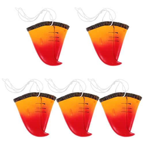 DEARMAMY 5 Stück Tier Vogel Schnabel Gefälschte Papagei Schnabel Nase Neuheit Papagei Maske Simulation Tier Nase Requisiten Halloween Cosplay Vogel Maske von DEARMAMY