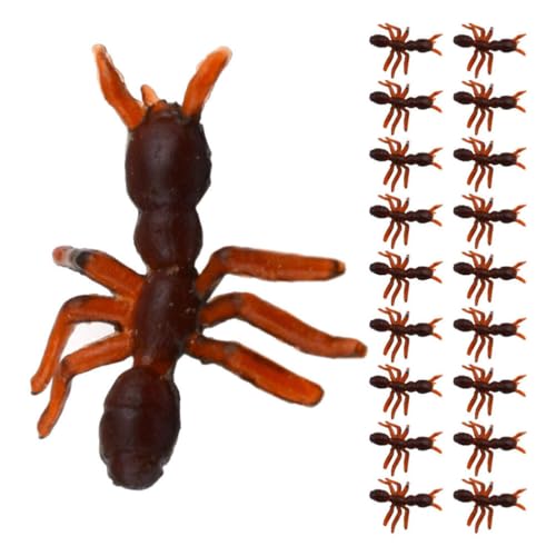 DEARMAMY 50 Stück Realistische Ameisenimitationen Aus Kunststoff Aprilscherz Streichtricks Scherzknebel Geschenke Holloween-Partydekoration von DEARMAMY