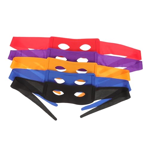 DEARMAMY 5Pcs Maskerade Masken Karnevalsmaske prop Augenmasken Masken-Cosplay Gesicht halloween mitgebsel halloween oblaten männliche Maskerademaske Männer Maskerade Maske PVC- von DEARMAMY