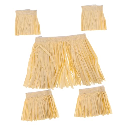 DEARMAMY 5er-pack Hula-kostüme Mit Quastenkleid Und Papierrock Für Luau-cheerleader Schulveranstaltungen Partydekorationen DEARMAMY 5er-pack Hula-kostüme Mit Quastenkleid Und Papierrock Für Luau-cheerleader Schulveranstaltungen Partydekorationen von DEARMAMY