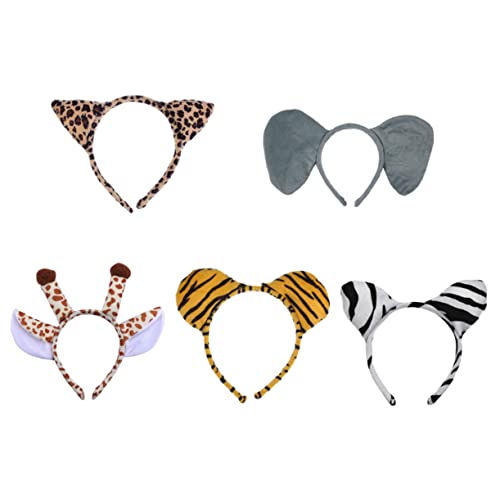 DEARMAMY 5Stücke Teiliges Tier Stirnband Haarreifen für Zoo Partys und Cosplay Dekoration Bequemes Plüschmaterial für Erwachsene DEARMAMY 5Stücke Teiliges Tier Stirnband Haarreifen für Zoo Partys und Cosplay Dekoration Bequemes Plüschmaterial für Erwachsene von DEARMAMY