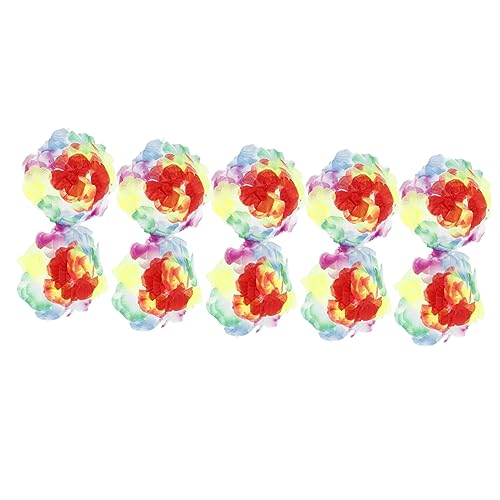 DEARMAMY 5st Bikini Stranddekorationen Tropisch Strandhalsketten Für Schwimmbad Party Insel Blatt-hula-rock Kostüm Hawaiianische Lei Plastik Colorful von DEARMAMY