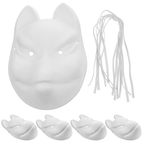 DEARMAMY 5st Leere Maske Für Bühnenaufführung Echte Maske Mensch Led-maske Kostüm Halbmaske Gesichtsmaske Pferdemaske Halloween-maske Diy Zellstoffmasken Für Party Partymasken Papier Weiß DEARMAMY 5st Leere Maske Für Bühnenaufführung Echte Maske Mensch Led-maske Kostüm Halbmaske Gesichtsmaske Pferdemaske Halloween-maske Diy Zellstoffmasken Für Party Partymasken Papier Weiß von DEARMAMY