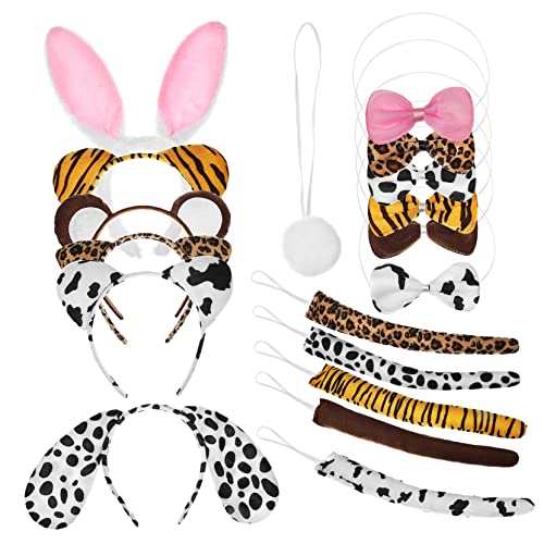 DEARMAMY Tierohren-stirnbänder Für Cosplay 6 Sets Fliegen Jungen Und Mädchen Erwachsene Schweineohren-kostüme von DEARMAMY