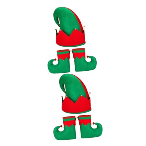 DEARMAMY 6 Stck. Teiliges Weihnachts Elfenkostüm mit und Grünem Weihnachtsmütze und Schuhüberziehern Langlebig und Festlich für Weihnachtsfeiern und Karneval Erwachsene Passend DEARMAMY 6 Stck. Teiliges Weihnachts Elfenkostüm mit und Grünem Weihnachtsmütze und Schuhüberziehern Langlebig und Festlich für Weihnachtsfeiern und Karneval Erwachsene Passend von DEARMAMY