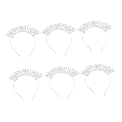 DEARMAMY 6 Stück Glitzernde Haaraccessoires für Damen und Mädchen für Geburtstagsfeiern Leicht und Komfortabel mit Herzlichem Happy Birthday Design DEARMAMY 6 Stück Glitzernde Haaraccessoires für Damen und Mädchen für Geburtstagsfeiern Leicht und Komfortabel mit Herzlichem Happy Birthday Design von DEARMAMY