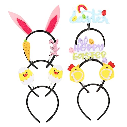 DEARMAMY 6 Stück Teiliges Haarband mit Cartoon Design für Partys Osterfeiern und Kostüme Bunny Ohr Küken Eier und Mehr für Erwachsene DEARMAMY 6 Stück Teiliges Haarband mit Cartoon Design für Partys Osterfeiern und Kostüme Bunny Ohr Küken Eier und Mehr für Erwachsene von DEARMAMY
